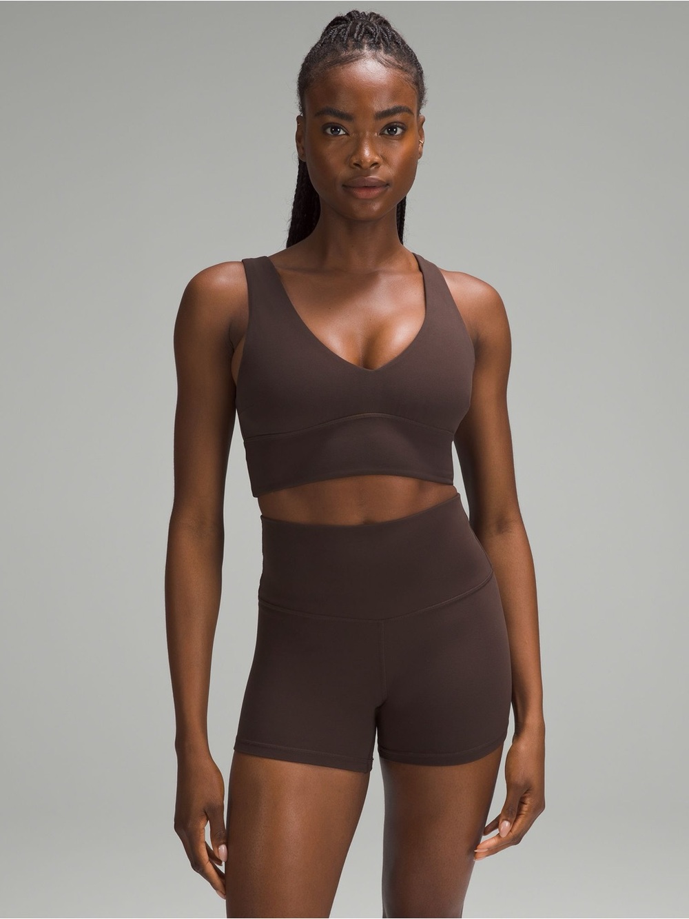 Lululemon Align V-Neck Bra C/D Cup Sequoia Size 8
